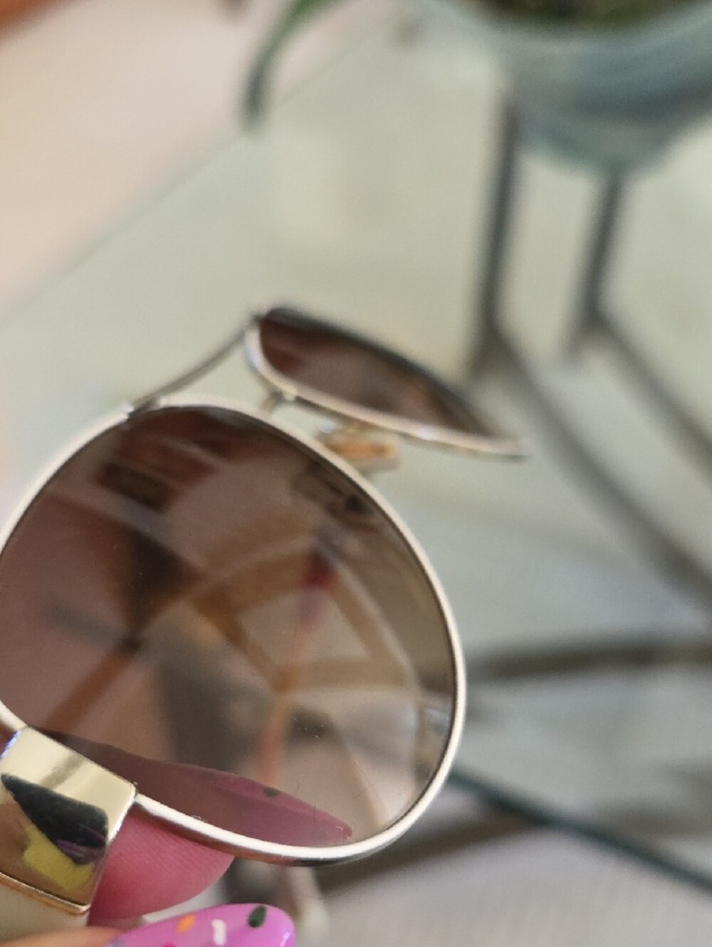 Coach Aviator Sunglasses with Brown Gradient Lenses Need To Repalce Lens - Picture 8 of 12